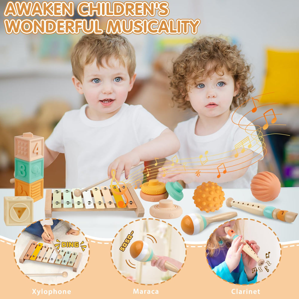 Wuzhineisn sensory balls provide textured cues for exploration and early textures recognition.