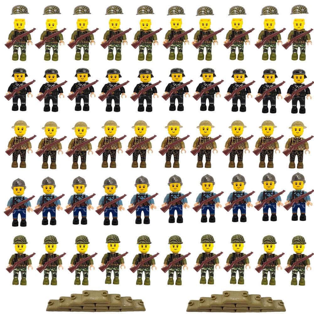 WW2figure US soldier assembly action pose for imaginative play and display.