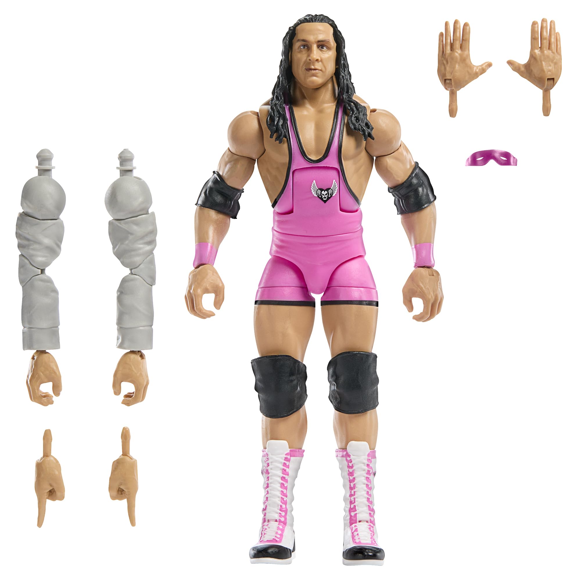 Accessory set with pink sunglasses and extra hands for versatile poses.