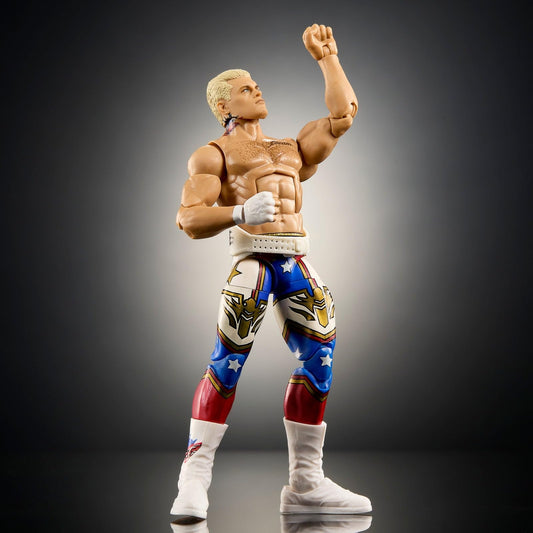 WWE Cody Rhodes figure illustrating articulation for dynamic posing and storytelling