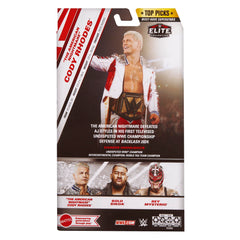 WWE Cody Rhodes (RWB) Elite Top Picks 2025 Wave 4 extra hands and accessories for posing.