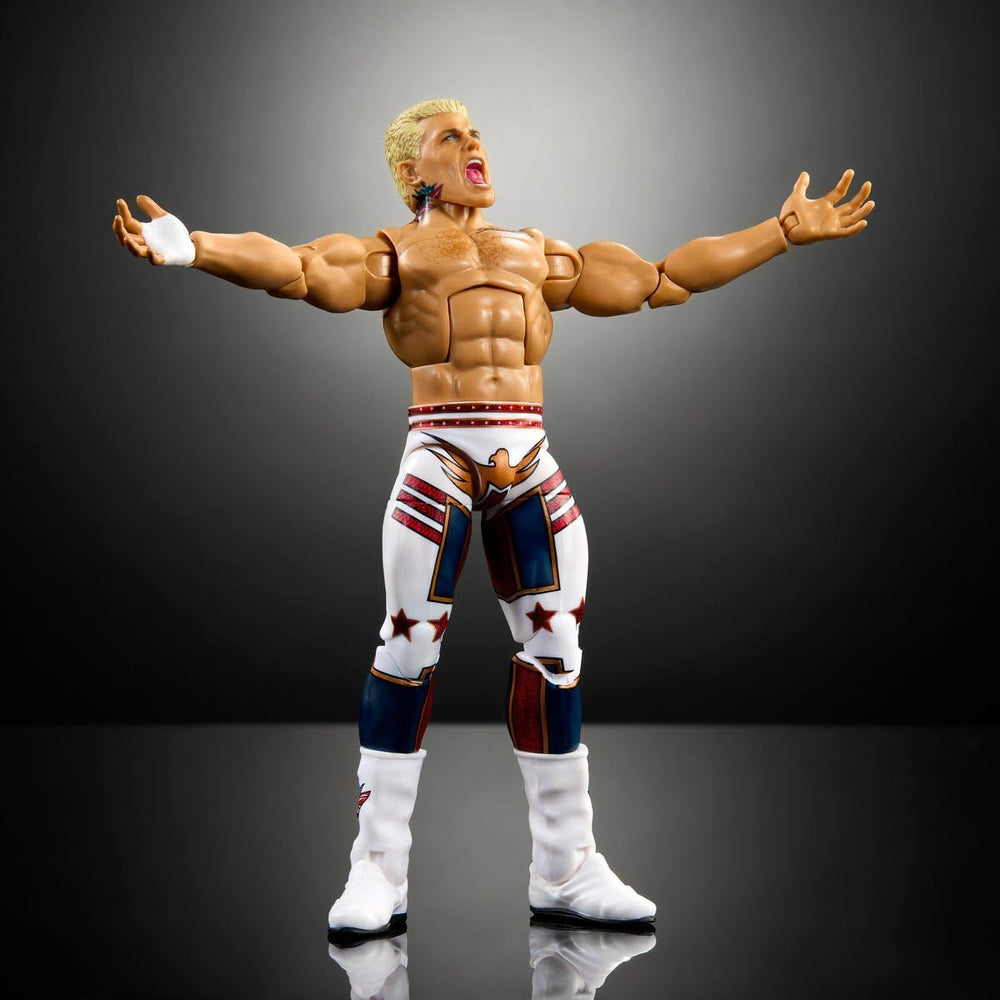 WWE Cody Rhodes packaging image emphasizes collector-friendly presentation