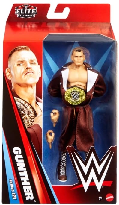 WWE Elite Gunther 6-inch figure with dynamic articulation for display and play.