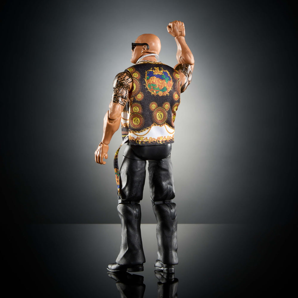 WWE Elite Series 115 The Rock display-ready figure for collectors