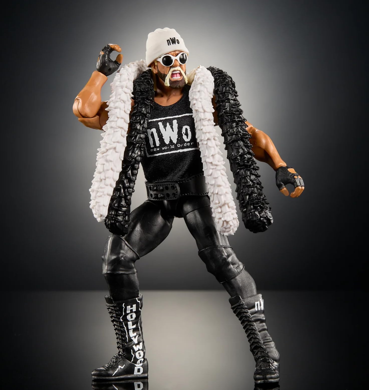 Accessories pack includes signature attire and display stand for versatile posing.