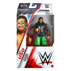 WWE Jey Uso Elite Greatest Hits 7 front view figure for display and action play.