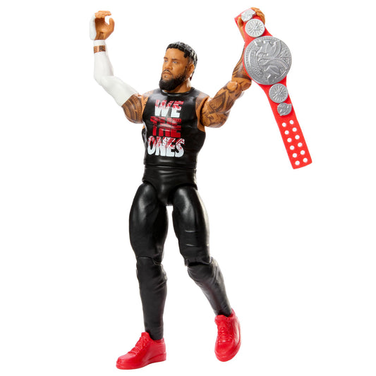 WWE Jey Uso main event champion figure for dynamic display and imaginative play.