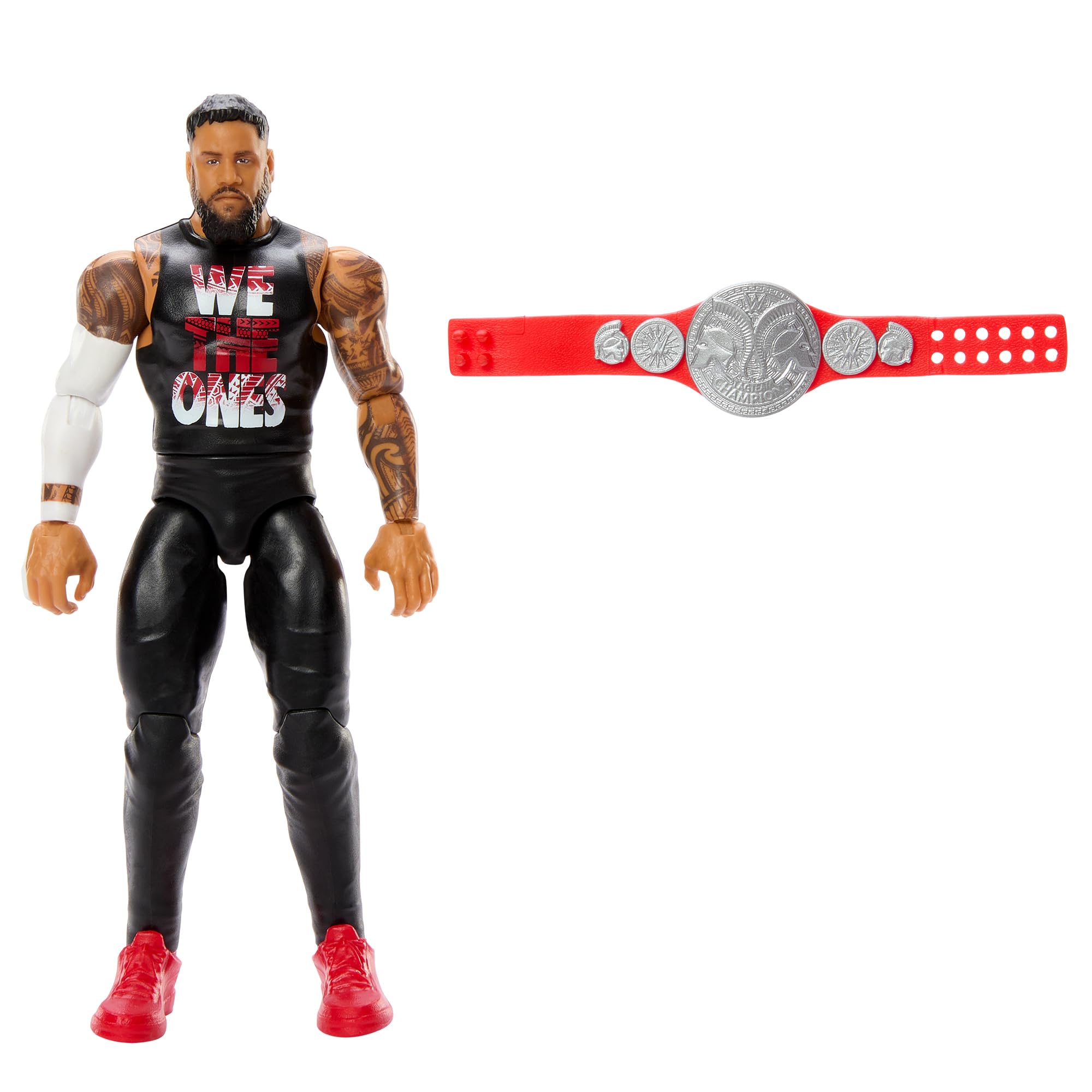 WWE Jey Uso toy packaging display showcases collectible value and shelf appeal.