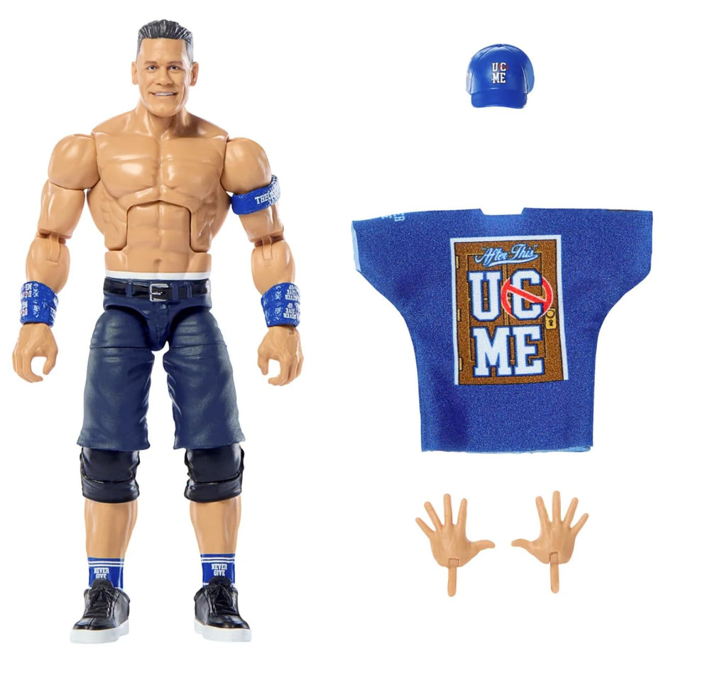 WWE John Cena figure accessories with interchangeable hands for dynamic posing