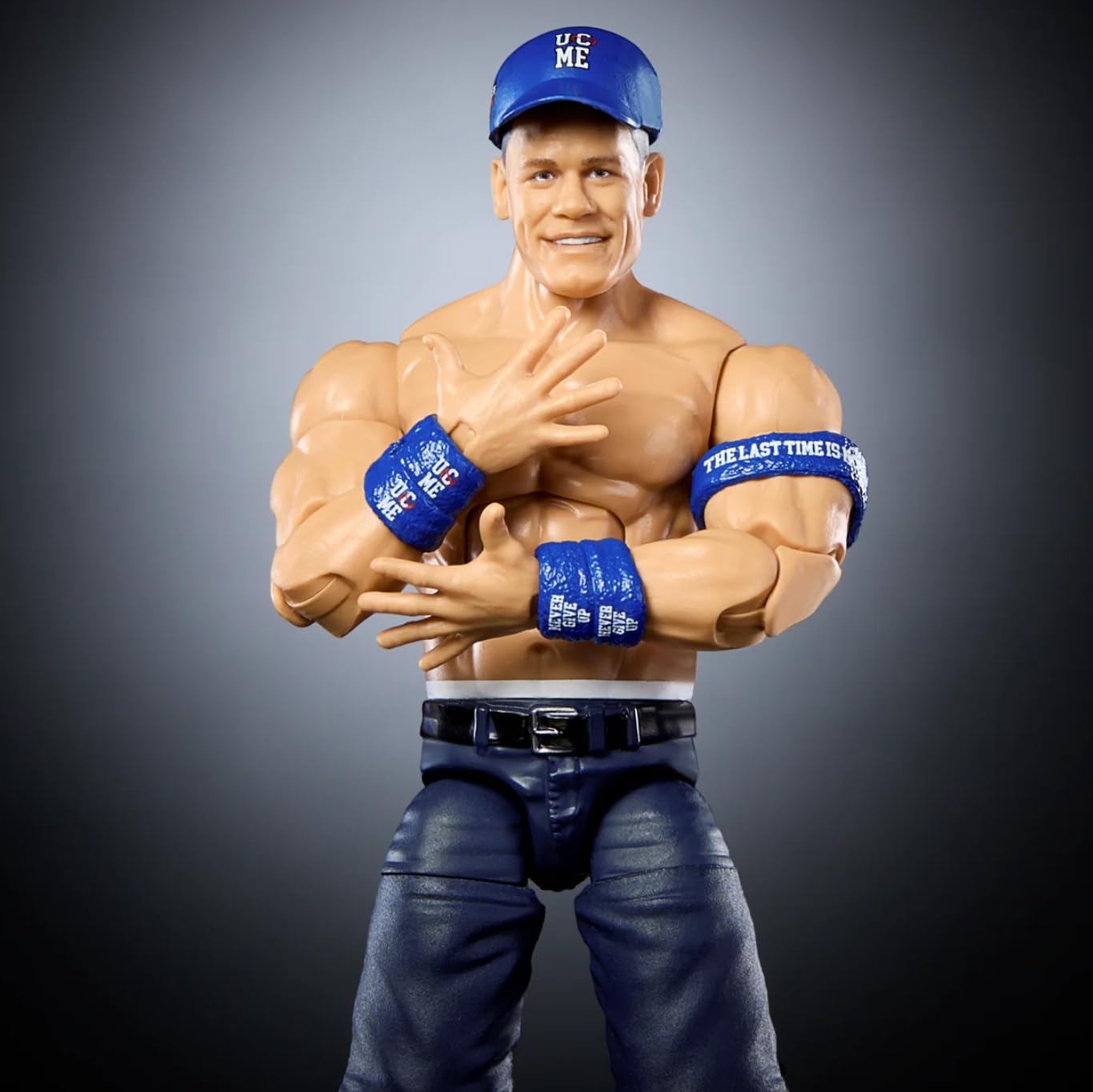 WWE John Cena display-ready figure featuring striking artwork and build quality