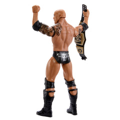 WWE The Rock action figure with belt accessory in dynamic pose for display