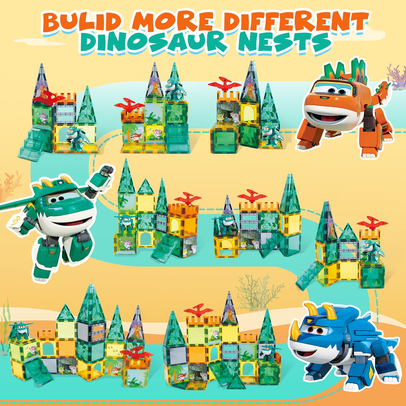 wwise-block dino adventure tiles highlight dinosaur-themed pieces for open-ended exploration.