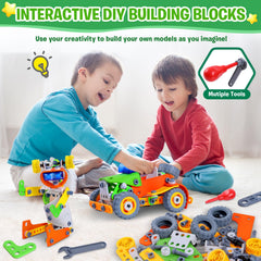 W WISE BLOCK kid building demo highlighting independent and collaborative play.