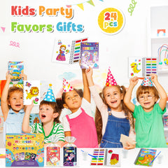 WWN mini coloring books for kids with clear outlines