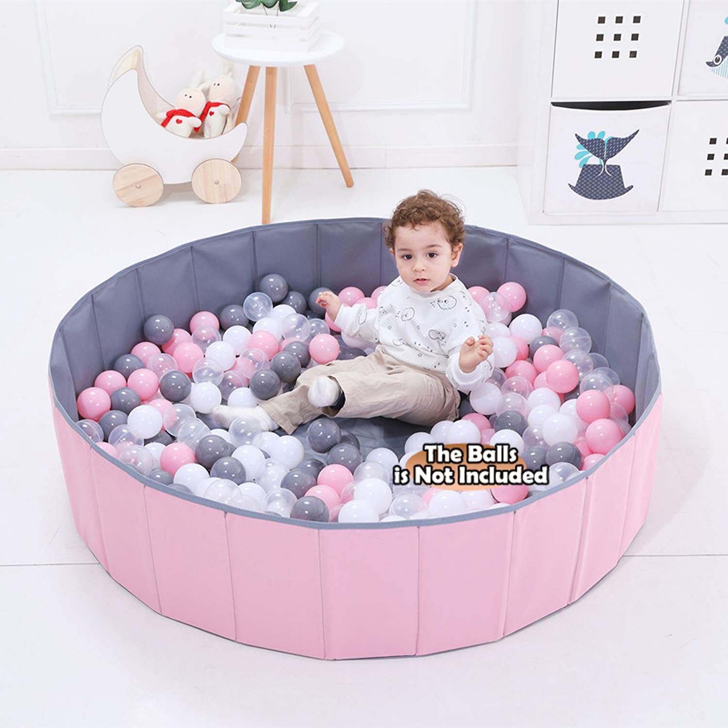 WWS ball pit portable storage enabling easy transport indoors or outdoors.