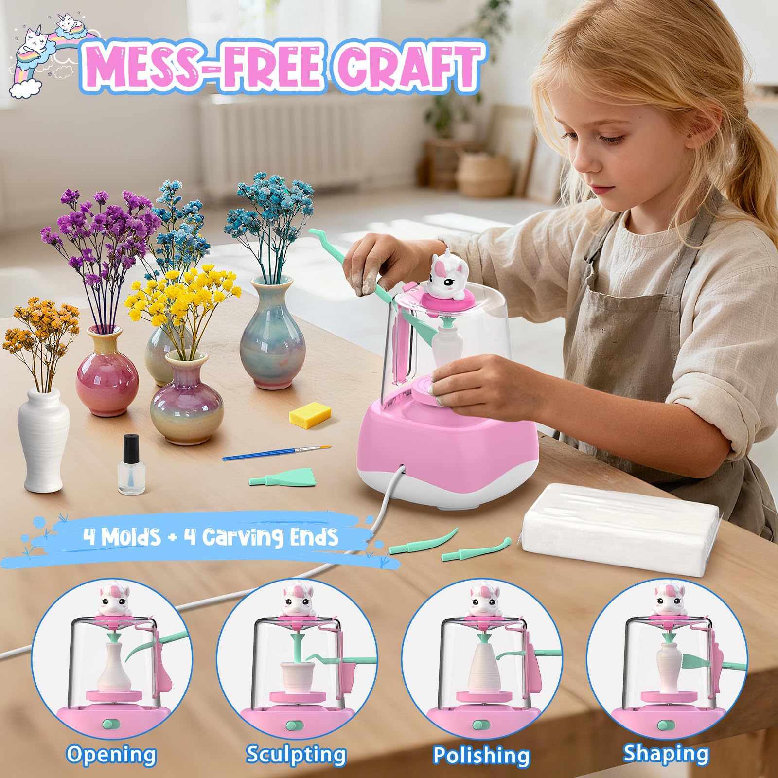 Wwzzey babys-breath flower bundle adds delicate accents to finished vases