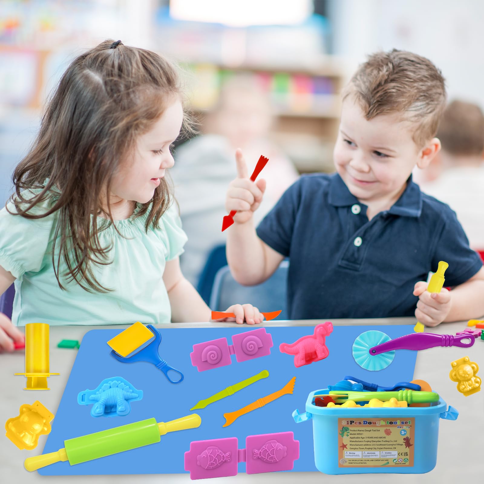Wxqfumy play set is easy to transport for classroom or home use.