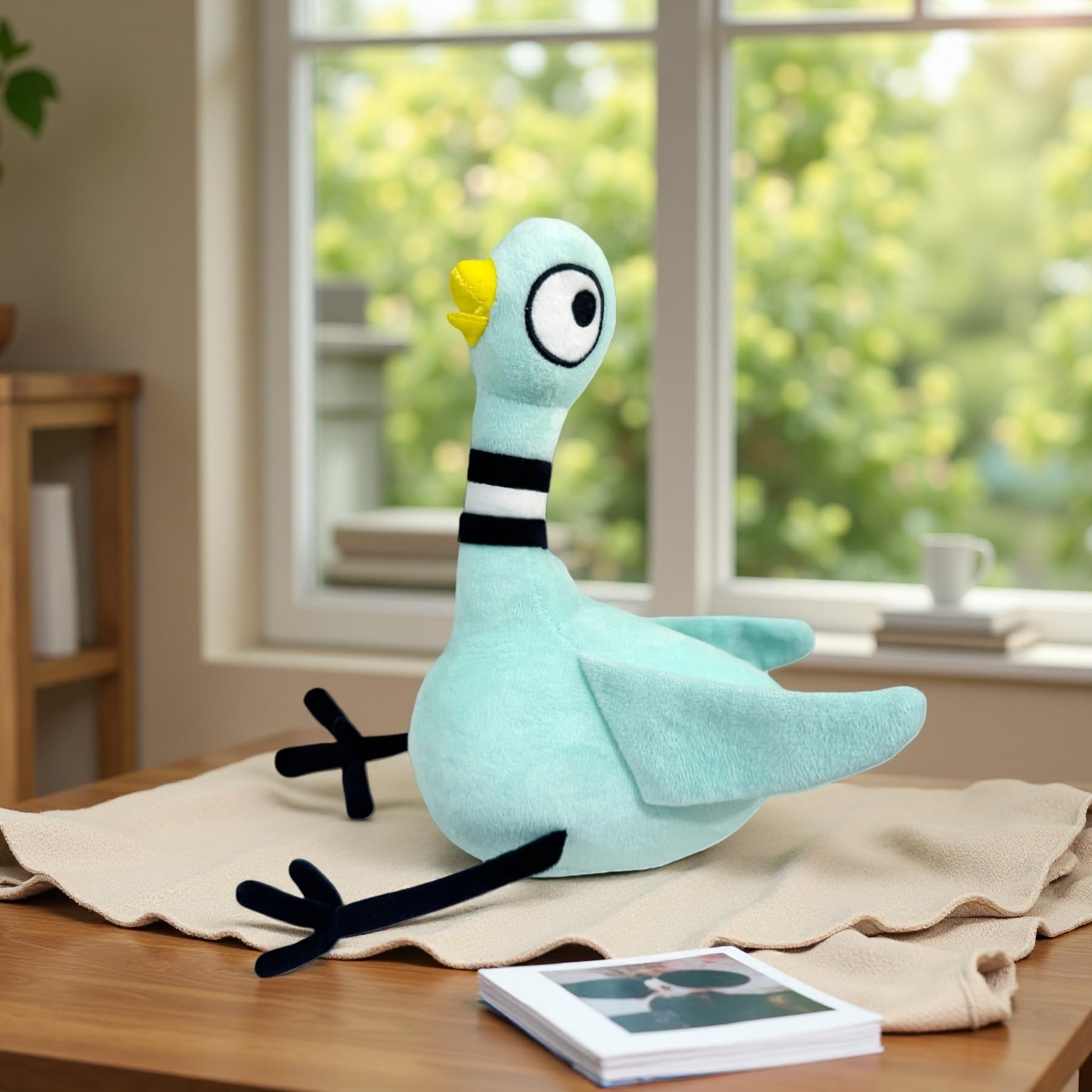WXXCDB pigeon plush serves as a decorative accent in living spaces.