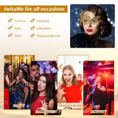 WY LIGHTING LEVEL Masquerade Mask, versatile for festivals, weddings, and costume events.