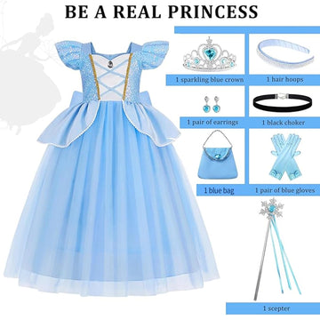 WYB princess dress accessories set including scepter and crown for a complete look.