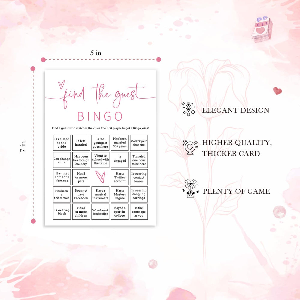 Wybgno 25 prefilled bingo cards simplify party setup and participation.