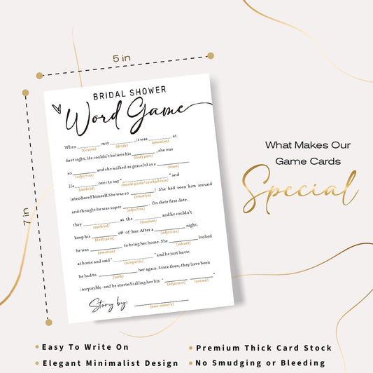 Wybgno 5x7 inch game card pack, easy to write on during celebrations.