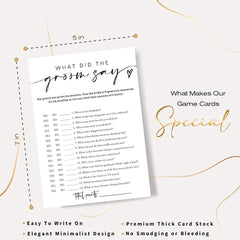 Wybgno bridal shower game cards ready to substitute for guest book moments
