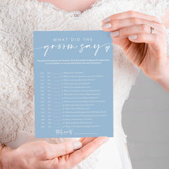 Wybgno minimalist blue wedding supplies 25-card pack for quick setup