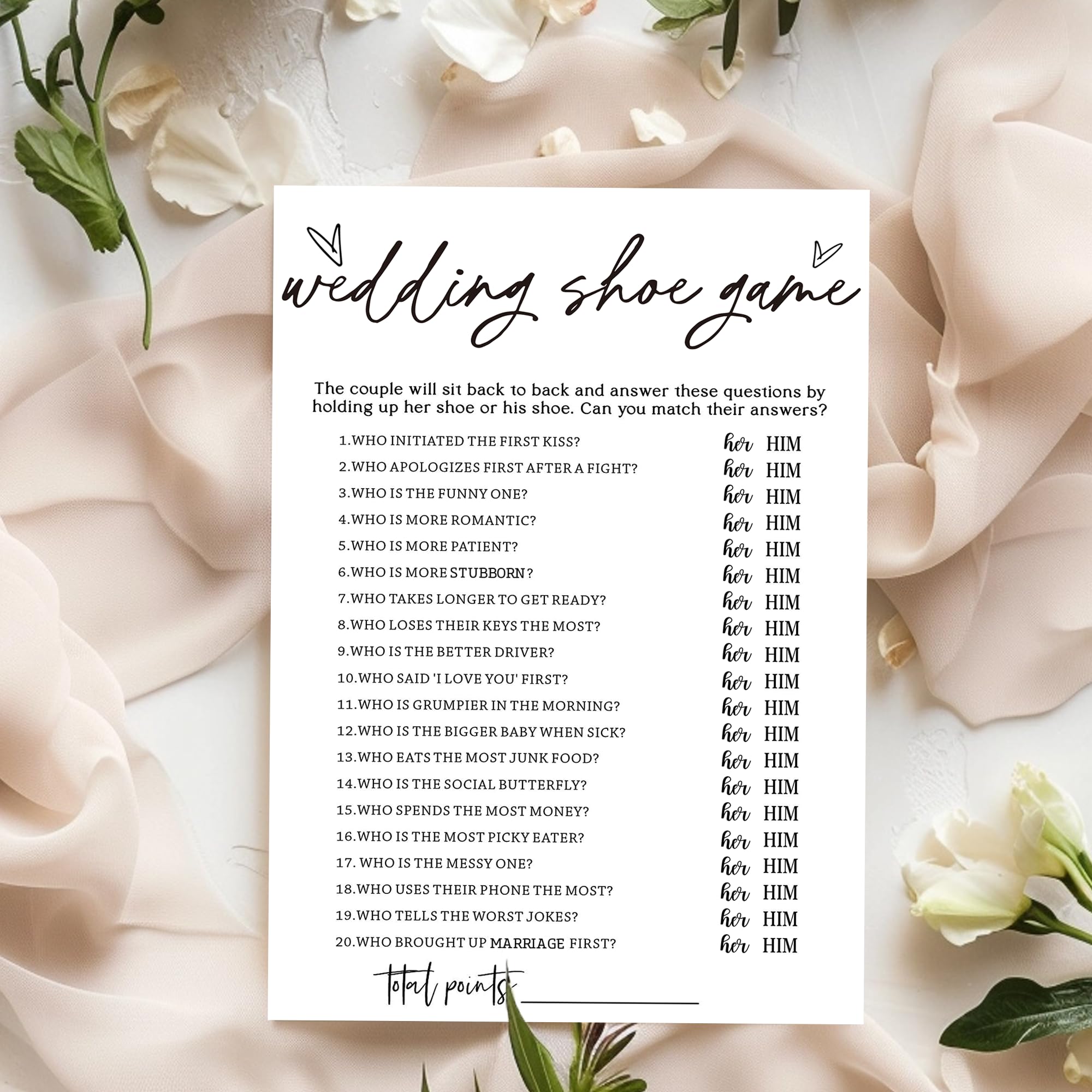 Wybgno minimalist white wedding supplies card set for memorable bridal activities