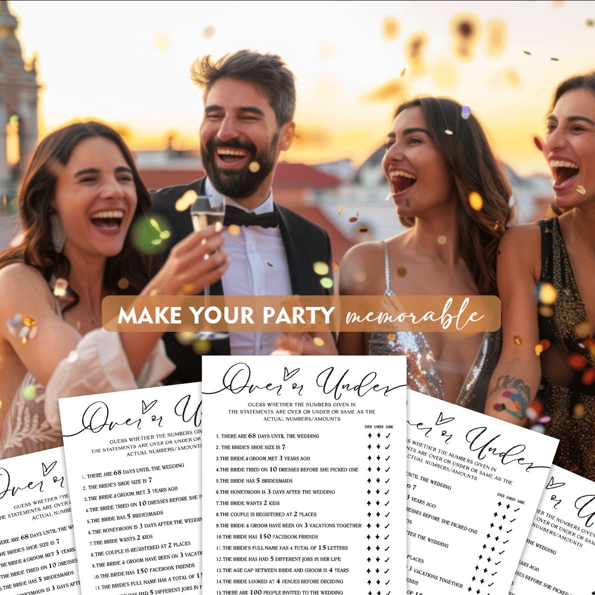 Wybgno minimalist white supplies complement any venue or theme