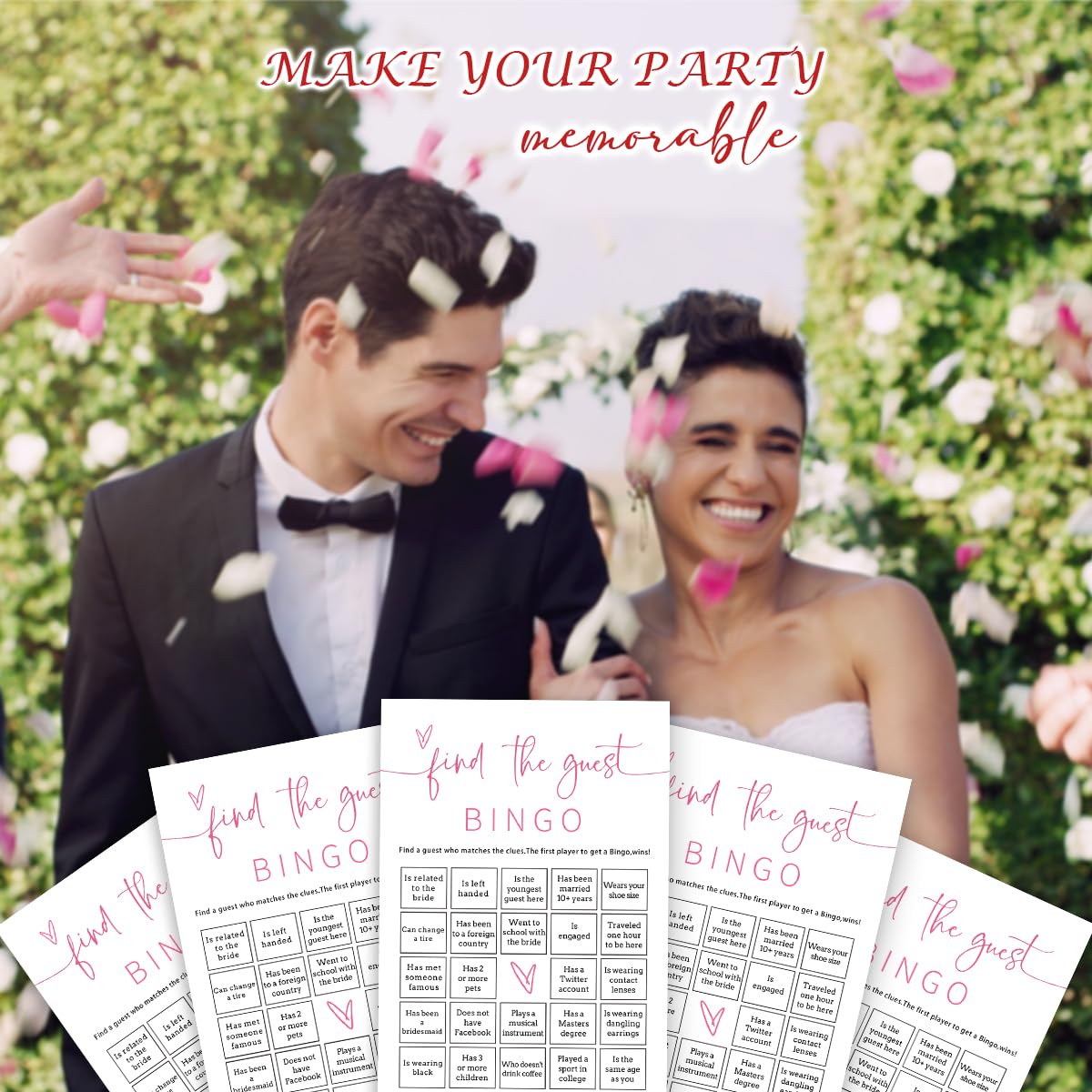 Wybgno guest book alternative cards capture well-wishes stylishly.