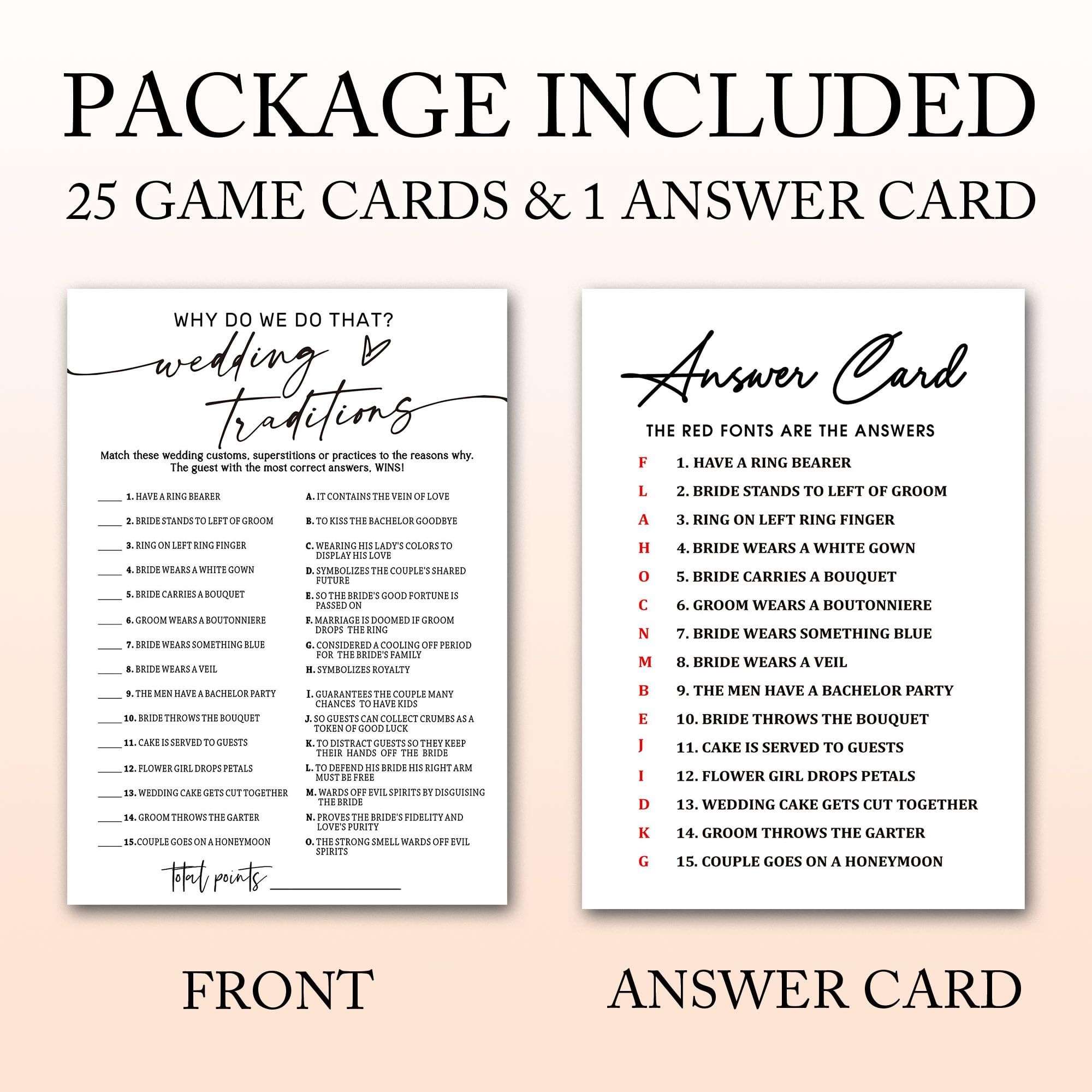 Wybgno wedding guest book replacement card captures guests’ joy on your big day