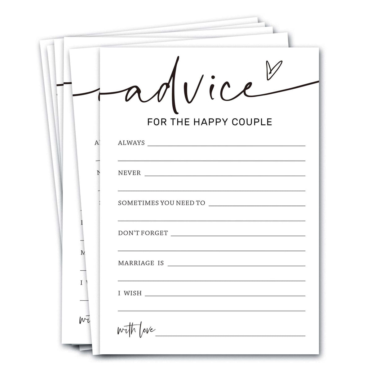 Wybgno wedding shower games cards 5x7 pack for elegant guest entertainment