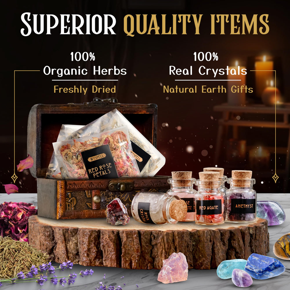Wyspell Dried Herbs 14 pcs—fresh-scented botanicals for crafting spells