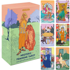 Wyspell Feminine Tarot Deck cover in pastel pink, ideal for gifting beginners.