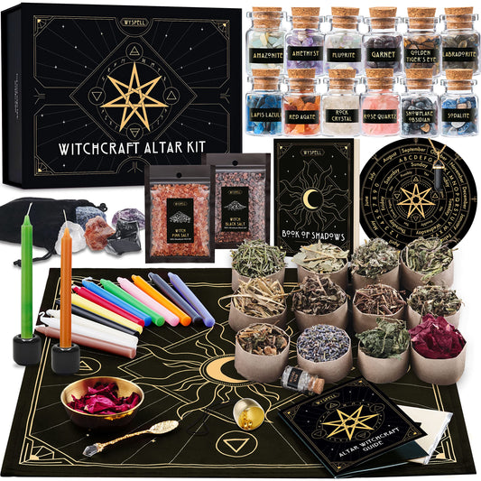 Wyspell large witchcraft kit in magnetic box for easy storage and gifting