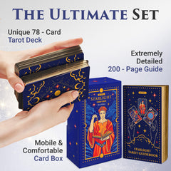 Wyspell Starlight Tarot blue back design supports intuitive storytelling.