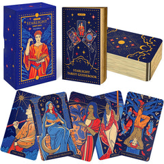 Wyspell Starlight Tarot blue-edged cards deliver premium feel for daily readings.