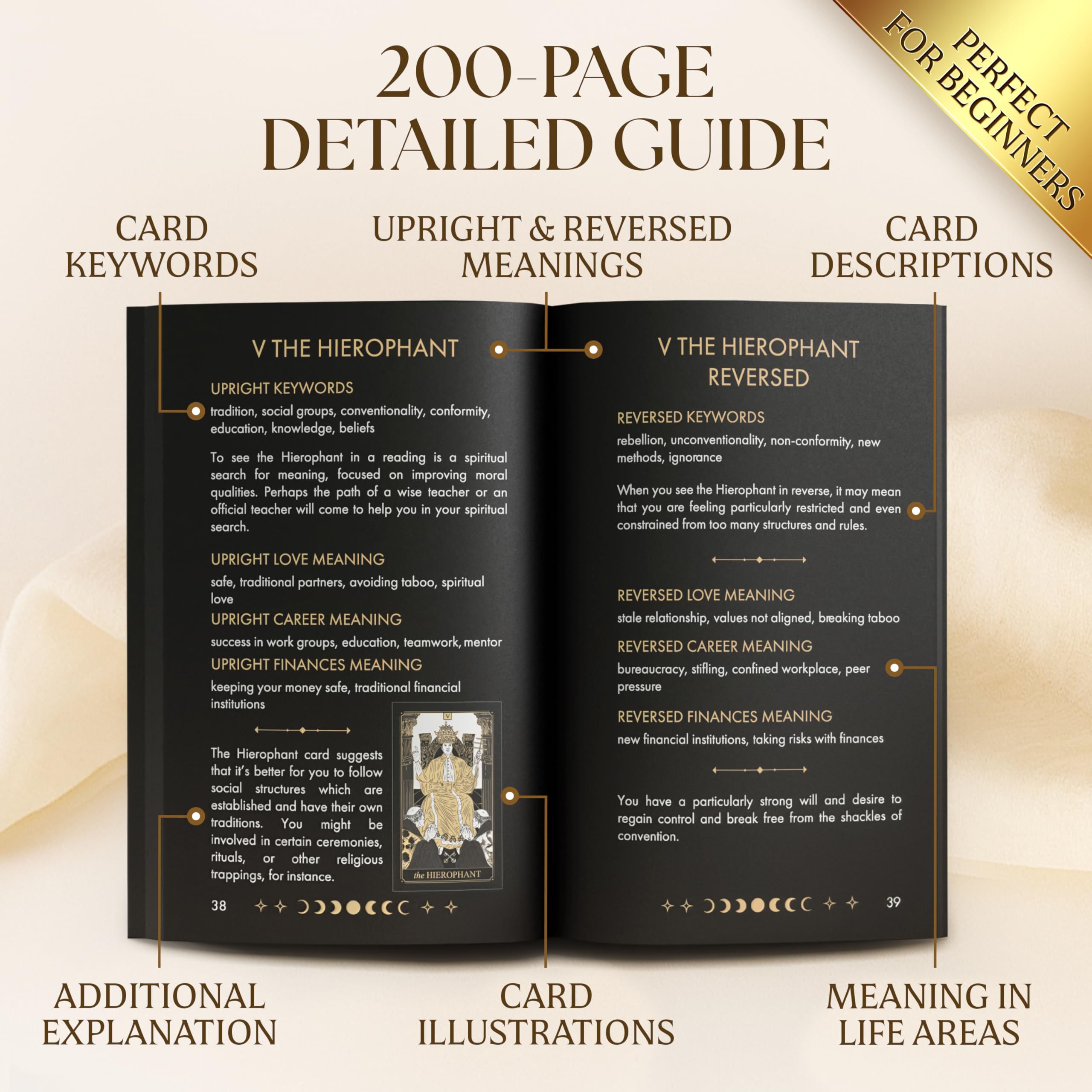 Wyspell tarot cards with matte finish, easy shuffling for daily practice.