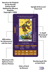 Wyspell Tarot for Learning cards with meanings display clear guidance for love, career, and more.