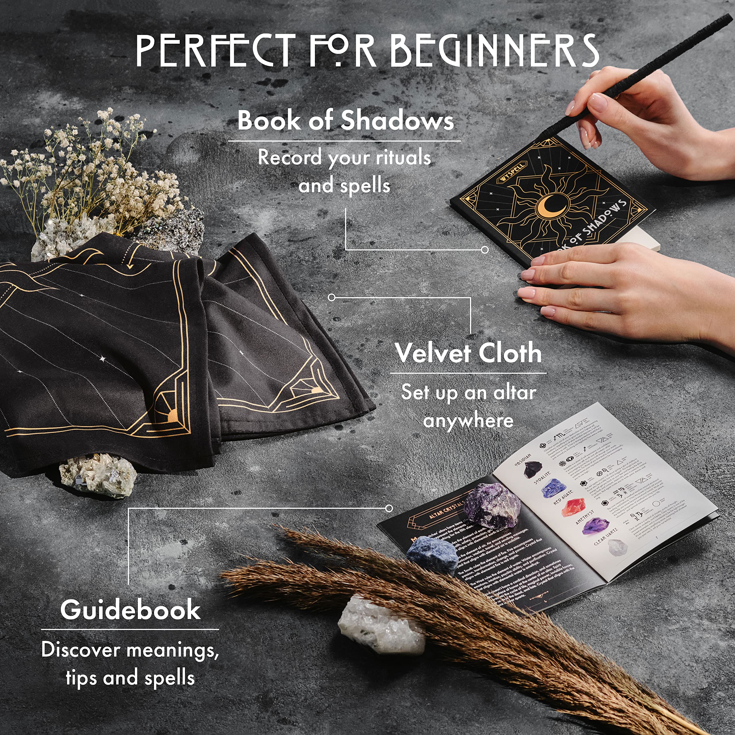 Wyspell velvet altar cloth creating a dedicated space for personal altar setups
