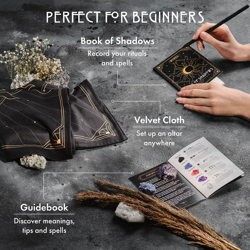 Wyspell velvet altar cloth creating a dedicated space for personal altar setups