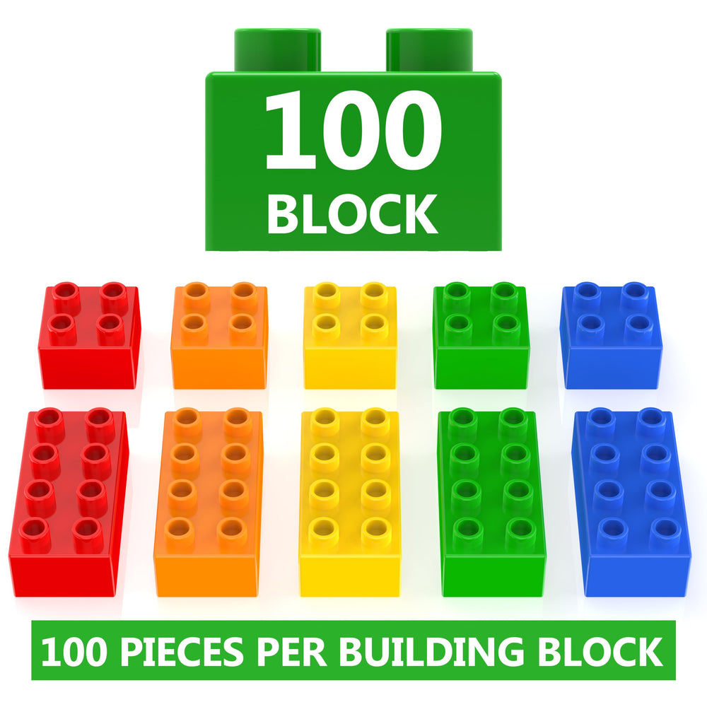 WYSWYG 2x4 blocks in bright colors enabling sturdy, creative structures.