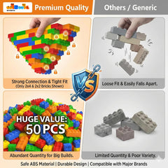 WYSWYG duplo-compatibility image shows seamless compatibility with major building systems for versatile play.