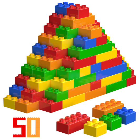 WYSWYG Big Building Blocks Starter Set front view inspires creativity in early builders.
