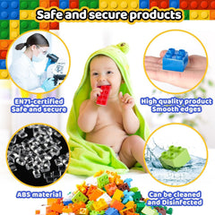 WYSWYG-bright-color-building-bricks help with color recognition during creative play.