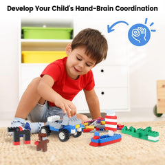 WYSWYG child playing with blocks highlights hands-on learning