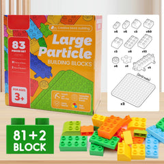WYSWYG ABS plastic blocks with rounded corners for safe toddler building