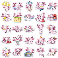Wyyeleswm Axolotl stickers on a phone for quick customization.
