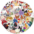Wyyeleswm chicken stickers on laptop for durable, vibrant decoration.